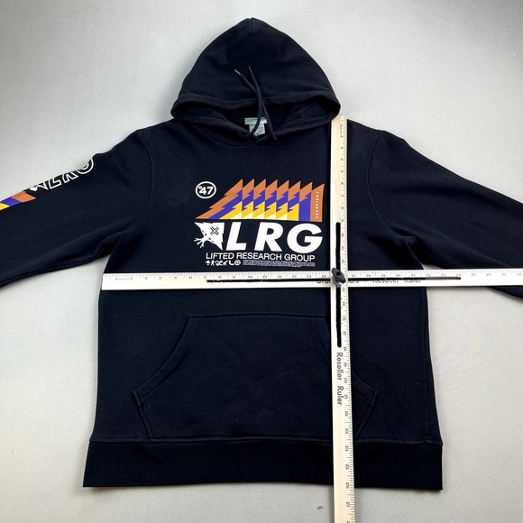 LRG Lifted Research Group Hoodie Sweatshirt Adult Medium Black Sandbar Skater - Picture 8 of 11